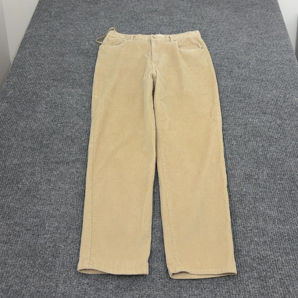 Jones New York Sport Pants Womens 14 Tan‎ Corduroy Straight Leg Casual Classic